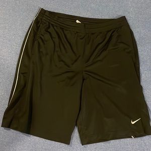 Nike basketball shorts black with white stripe